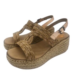 Ginebra Shoes Sandalia Camel con Plataforma